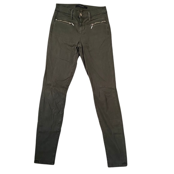J Brand Miranda Zip Skinny in Caledon Green - Picture 3 of 12